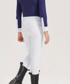 Pantalon concours blanc avec grippe – Image 3