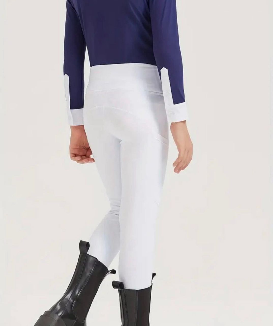 Pantalon concours blanc avec grippe – Image 3