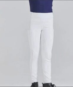 Pantalon concours blanc avec grippe