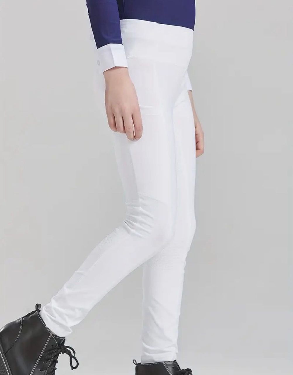 Pantalon concours blanc avec grippe – Image 2