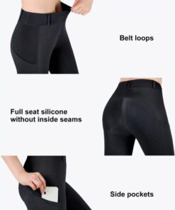 Pantalon Noir avec grippe – Image 4