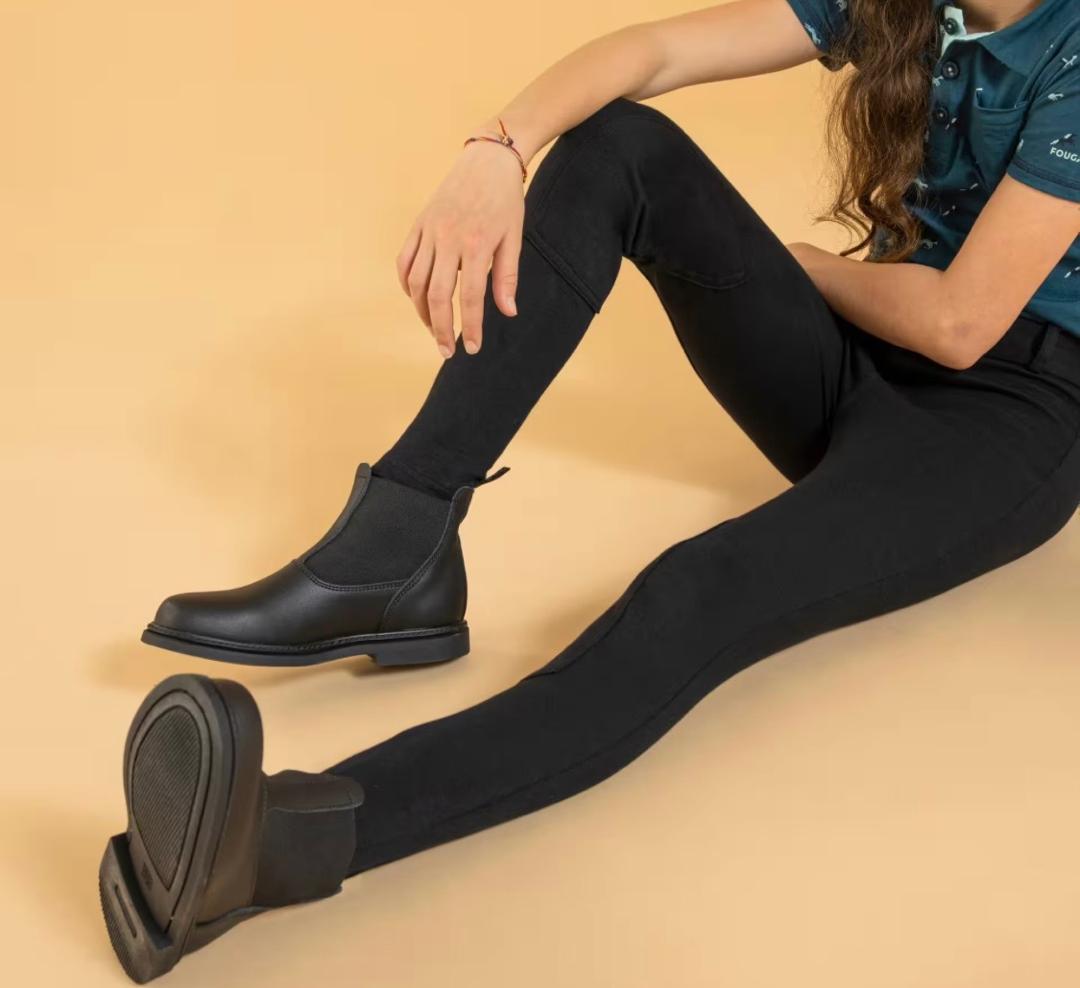 Pantalon équitation Fouganza enfant - 100 noir – Image 2